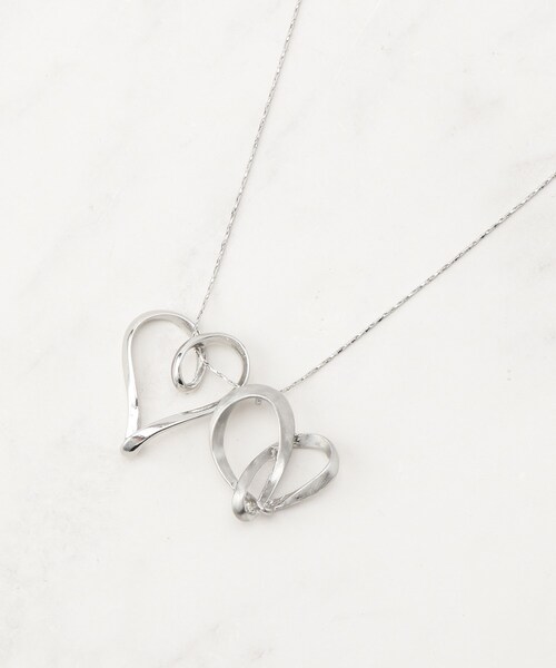SHOO・LA・RUE(シューラルー)の「Wハートネックレス(ネックレス・レディース・ダークブラウン/ゴールド/シルバー・00)」の5枚目の写真