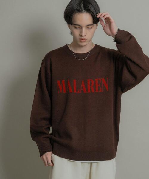 SENSE OF PLACE by URBAN RESEARCH(センスオブプレイスバイアーバンリサーチ)の「ロゴグラフィッククルーネックニット(ニット/セーター・メンズ・ブラウン/ライトベージュ/ブラック・LARGE/MEDIUM)」の10枚目の写真