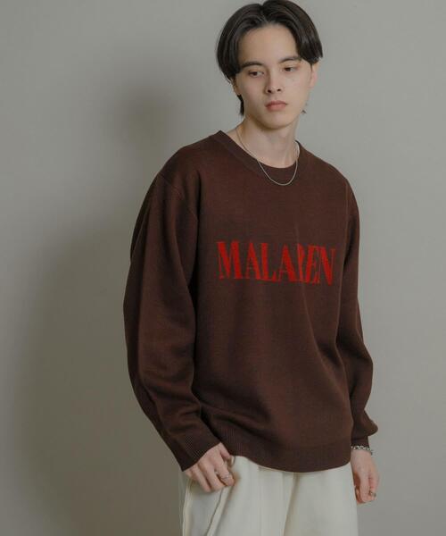 SENSE OF PLACE by URBAN RESEARCH(センスオブプレイスバイアーバンリサーチ)の「ロゴグラフィッククルーネックニット(ニット/セーター・メンズ・ブラウン/ライトベージュ/ブラック・LARGE/MEDIUM)」の11枚目の写真