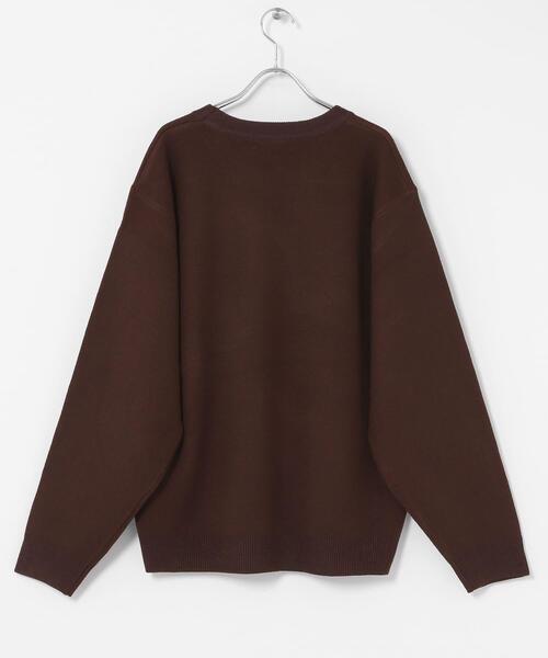 SENSE OF PLACE by URBAN RESEARCH(センスオブプレイスバイアーバンリサーチ)の「ロゴグラフィッククルーネックニット(ニット/セーター・メンズ・ブラウン/ライトベージュ/ブラック・LARGE/MEDIUM)」の21枚目の写真
