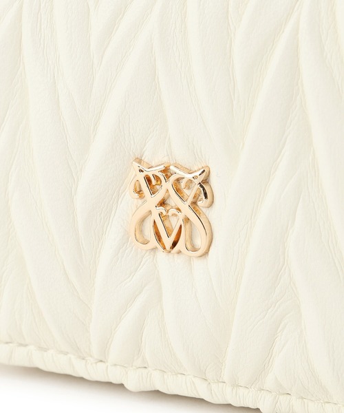 VIS（ビス）の「プリーツ加工ポーチチャーム（チャーム・レディース・キナリ/サックスブルー/ブラック・FREE）」の9枚目の写真