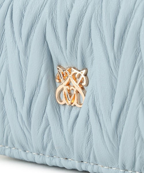 VIS（ビス）の「プリーツ加工ポーチチャーム（チャーム・レディース・キナリ/サックスブルー/ブラック・FREE）」の20枚目の写真