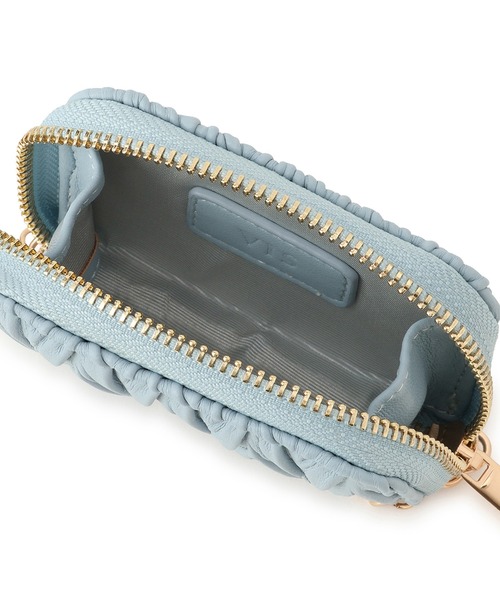 VIS（ビス）の「プリーツ加工ポーチチャーム（チャーム・レディース・キナリ/サックスブルー/ブラック・FREE）」の19枚目の写真