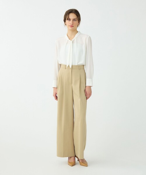 BALLSEY（ボールジィ）の「プリマベーラデシン タイブラウス（シャツ/ブラウス・レディース・ホワイト/ネイビー・36）」の3枚目の写真