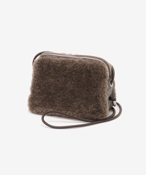 le.coeur blanc（ルクールブラン）の「フェイクボアミニショルダー（ショルダーバッグ・レディース・アイボリー/ブラウン・FREE）」の8枚目の写真