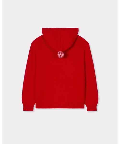 KENZO（ケンゾー）の「'KENZO Winter Holidays' エンブロイダリー フーディー カーディガン イン コットン & ウール（パーカー・メンズ・レッド系その他・LARGE/SMALL/MEDIUM）」の2枚目の写真