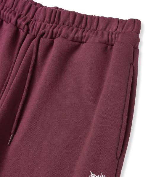 BROWNBREATH（ブラウンブレス）の「TAG WIDE SWEAT PANTS - BURGUNDY（スウェットパンツ・レディース・その他・SMALL/MEDIUM/LARGE/X-LARGE）」の4枚目の写真