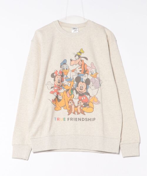Disney(ディズニー)の「【 Disney 】 クルーネックスウェット 25W11(スウェット・レディース・ホワイト系その他2/ホワイト系その他4/グレー系その他/グレー系その他2/グレー系その他3/ホワイト系その他/ホワイト系その他3・LARGE)」の1枚目の写真