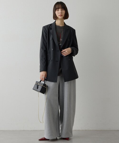 Whim Gazette(ウィムガゼット)の「裏毛バレルパンツ(スウェットパンツ・レディース・グレー/ブラウン・FREE)」の14枚目の写真