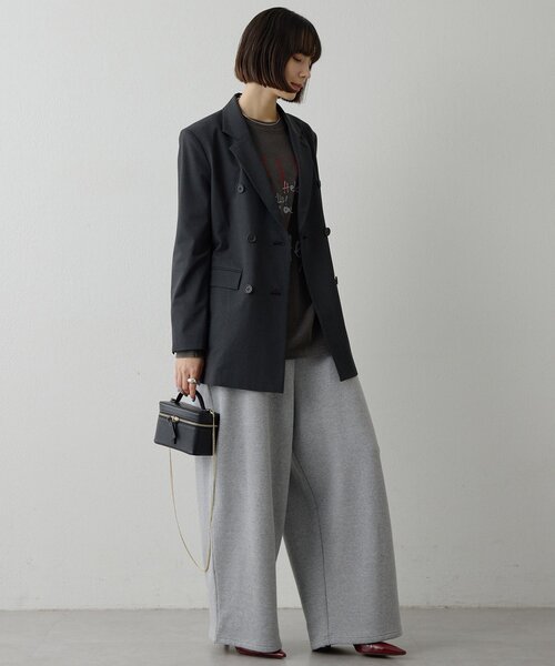 Whim Gazette(ウィムガゼット)の「裏毛バレルパンツ(スウェットパンツ・レディース・グレー/ブラウン・FREE)」の16枚目の写真