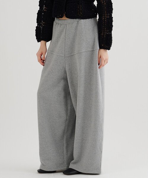 Whim Gazette(ウィムガゼット)の「裏毛バレルパンツ(スウェットパンツ・レディース・グレー/ブラウン・FREE)」の17枚目の写真