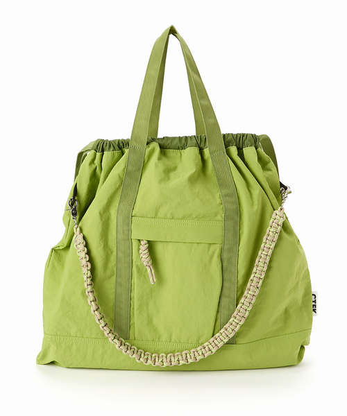 CONTROL FREAK（コントロールフリーク）の「【CTFK/コントロールフリーク】ナイロン3WAYスクエアトート（トートバッグ・レディース・グリーン/ベージュ/その他1/ブラック・フリー）」の3枚目の写真