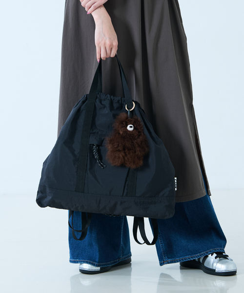 CONTROL FREAK（コントロールフリーク）の「【CTFK/コントロールフリーク】ナイロン3WAYスクエアトート（トートバッグ・レディース・グリーン/ベージュ/その他1/ブラック・フリー）」の2枚目の写真