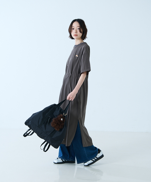 CONTROL FREAK（コントロールフリーク）の「【CTFK/コントロールフリーク】ナイロン3WAYスクエアトート（トートバッグ・レディース・グリーン/ベージュ/その他1/ブラック・フリー）」の5枚目の写真