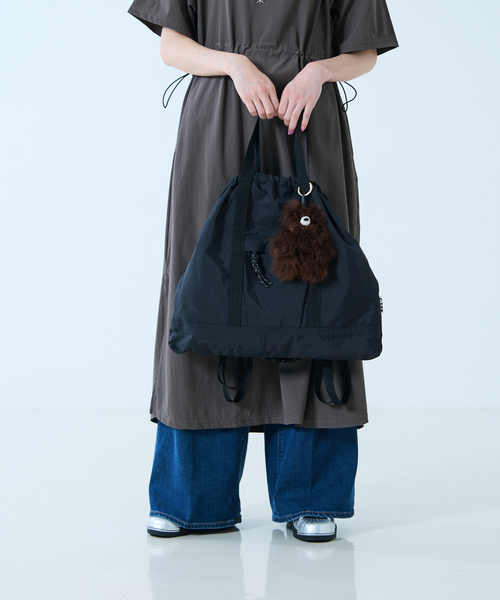 CONTROL FREAK（コントロールフリーク）の「【CTFK/コントロールフリーク】ナイロン3WAYスクエアトート（トートバッグ・レディース・グリーン/ベージュ/その他1/ブラック・フリー）」の6枚目の写真