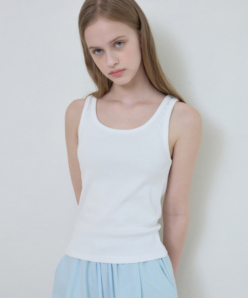 WEDNESDAYOASISFORWOMEN(ウェンズデー オアシス フォー ウーマン)の「ブラスムスリーブレストップ_IVORY(W25-TP17)(Tシャツ/カットソー・レディース・アイボリー・FREE)」の5枚目の写真