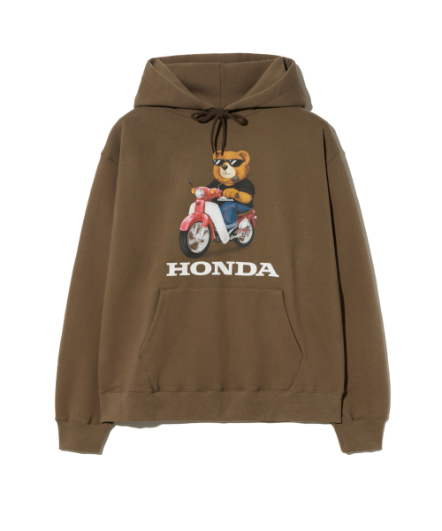 PHYPS MOTORCYCLE(フィップスモーターサイクル)の「Honda Bear Hoodie Brown(パーカー・レディース・その他・MEDIUM/LARGE/X-LARGE/XX-LARGE)」の2枚目の写真