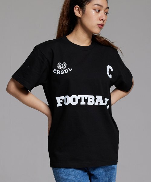 CREAM SODA LAB(クリームソーダラボ)の「シーロゴ フットボールクラブ 半袖Tシャツ ブラック(Tシャツ/カットソー・メンズ・その他・LARGE/MEDIUM/X-LARGE/XX-LARGE)」の7枚目の写真