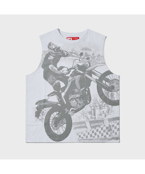 PHYPS MOTORCYCLE(フィップスモーターサイクル)の「Racer Sleeveless White(Tシャツ/カットソー・レディース・その他・MEDIUM/LARGE/X-LARGE)」の1枚目の写真