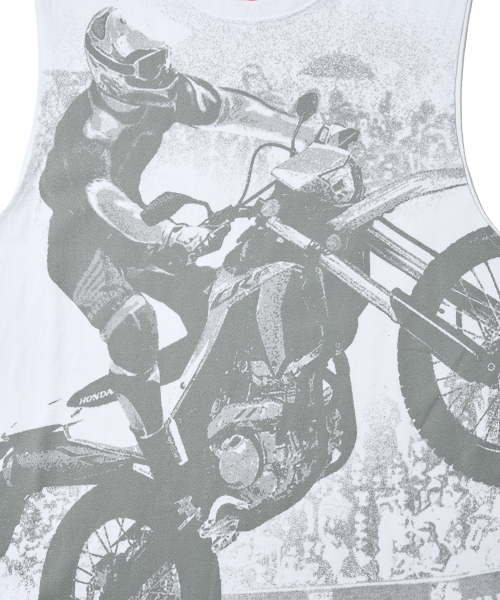 PHYPS MOTORCYCLE(フィップスモーターサイクル)の「Racer Sleeveless White(Tシャツ/カットソー・レディース・その他・MEDIUM/LARGE/X-LARGE)」の5枚目の写真
