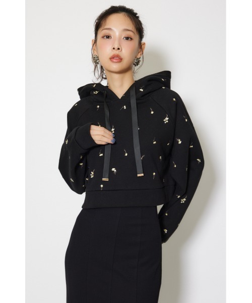 rienda(リエンダ)の「フラワー刺繍スウェットトップス トレーナー 秋服 冬服(スウェット・レディース・ホワイト/ブラック/ピンク・FREE)」の19枚目の写真