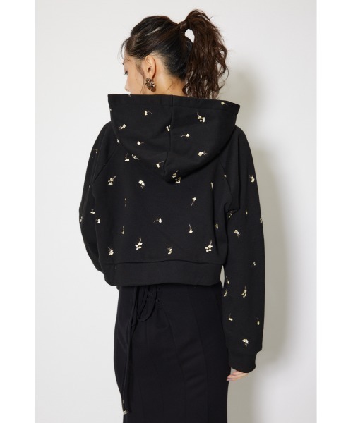 rienda(リエンダ)の「フラワー刺繍スウェットトップス トレーナー 秋服 冬服(スウェット・レディース・ホワイト/ブラック/ピンク・FREE)」の16枚目の写真