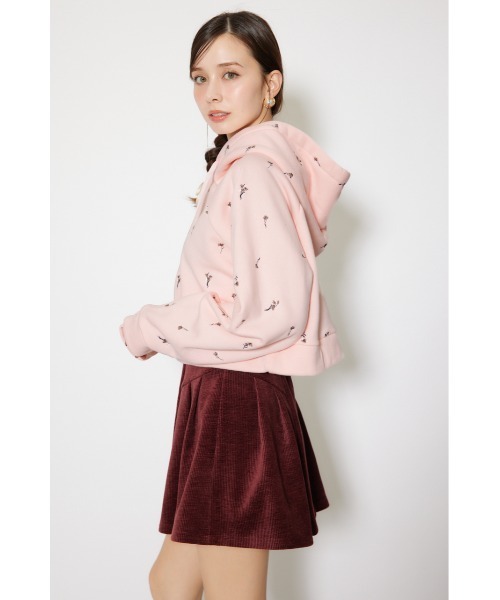 rienda(リエンダ)の「フラワー刺繍スウェットトップス トレーナー 秋服 冬服(スウェット・レディース・ホワイト/ブラック/ピンク・FREE)」の9枚目の写真