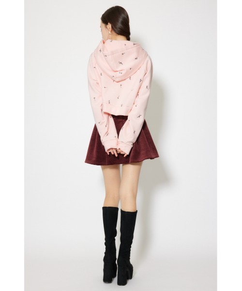 rienda(リエンダ)の「フラワー刺繍スウェットトップス トレーナー 秋服 冬服(スウェット・レディース・ホワイト/ブラック/ピンク・FREE)」の6枚目の写真