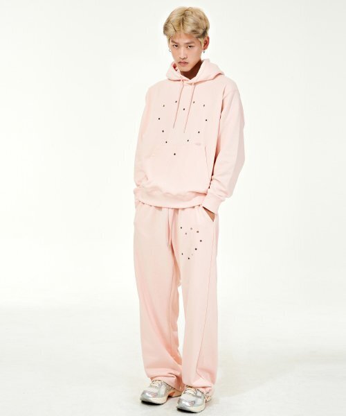 PIECEMAKER（ピースメーカー）の「HEART EYELET SWEAT PANTS (PINK)（スウェットパンツ・レディース・その他・LARGE/MEDIUM）」の3枚目の写真