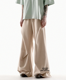 FANSHOW（ファンショー）の「MWL SMALL GEOMETRY FLARE SWEAT PANTS - SAND（スウェットパンツ）」