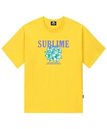 サーリムフラワーグラフィックTシャツ - イエロー