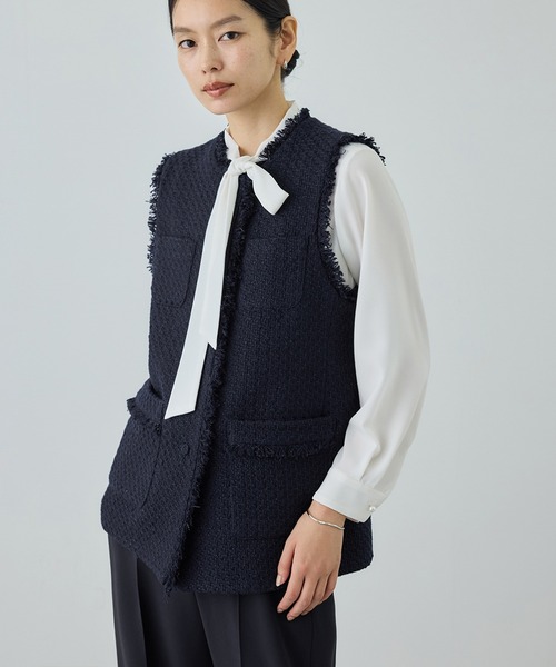 ミックスツイードジレベスト/26SS（ベスト）｜ROPE'（ロペ）の