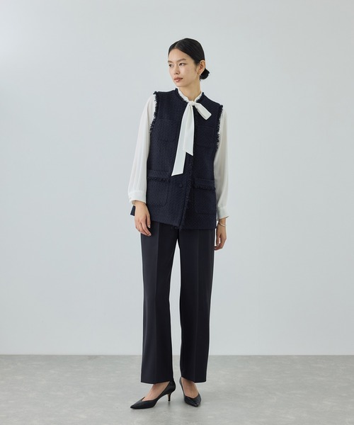 ROPE'（ロペ）の「ミックスツイードジレベスト/26SS（ベスト・レディース・ネイビー/オフホワイト/ブラック系その他・FREE）」の7枚目の写真