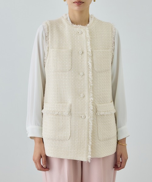 ミックスツイードジレベスト/26SS（ベスト）｜ROPE'（ロペ）の