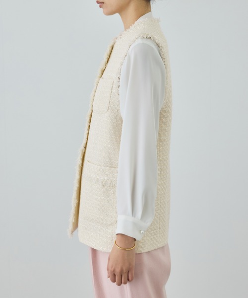 ミックスツイードジレベスト/26SS（ベスト）｜ROPE'（ロペ）の