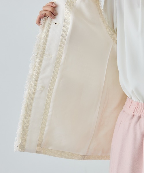 ROPE'（ロペ）の「ミックスツイードジレベスト/26SS（ベスト・レディース・ネイビー/オフホワイト/ブラック系その他・FREE）」の17枚目の写真