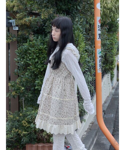 merry jenny（メリージェニー）の「rabbitレースフードtops（Tシャツ/カットソー・レディース・オフホワイト/ミント/アイボリー・FREE）」の5枚目の写真