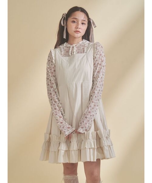 merry jenny（メリージェニー）の「rabbitレースフードtops（Tシャツ/カットソー・レディース・オフホワイト/ミント/アイボリー・FREE）」の11枚目の写真