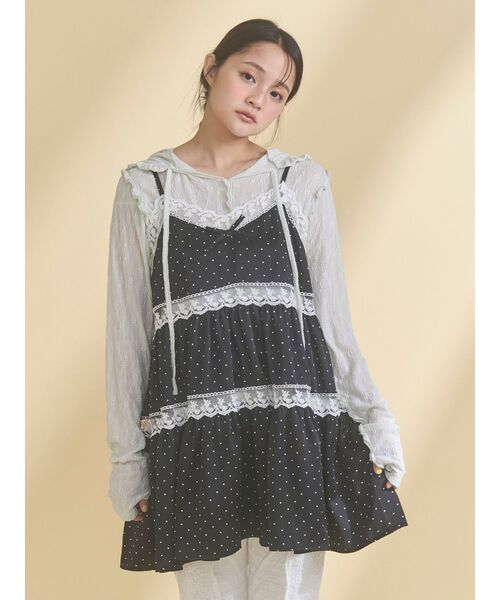 merry jenny（メリージェニー）の「rabbitレースフードtops（Tシャツ/カットソー・レディース・オフホワイト/ミント/アイボリー・FREE）」の16枚目の写真