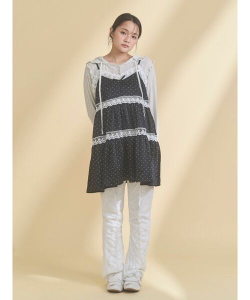 merry jenny（メリージェニー）の「rabbitレースフードtops（Tシャツ/カットソー・レディース・オフホワイト/ミント/アイボリー・FREE）」の18枚目の写真