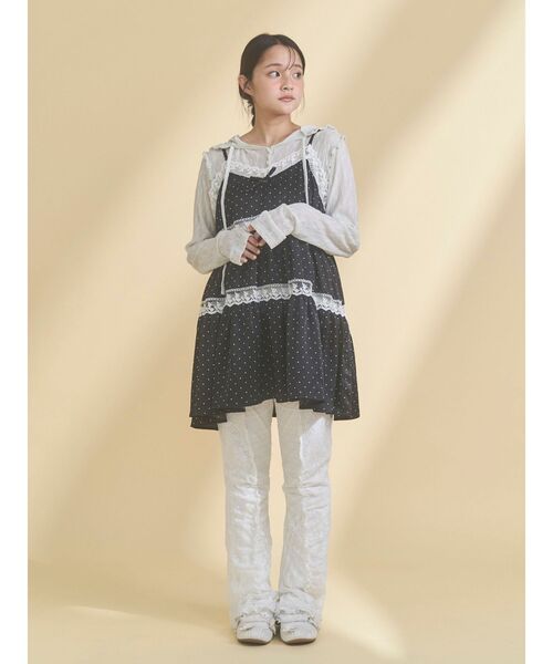 merry jenny（メリージェニー）の「rabbitレースフードtops（Tシャツ/カットソー・レディース・オフホワイト/ミント/アイボリー・FREE）」の19枚目の写真