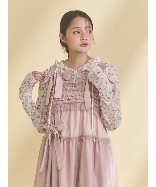 merry jenny（メリージェニー）の「rabbitレースフードtops（Tシャツ/カットソー・レディース・オフホワイト/ミント/アイボリー・FREE）」の8枚目の写真