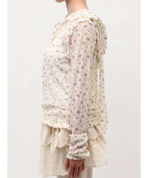 merry jenny（メリージェニー）の「rabbitレースフードtops（Tシャツ/カットソー・レディース・オフホワイト/ミント/アイボリー・FREE）」の15枚目の写真