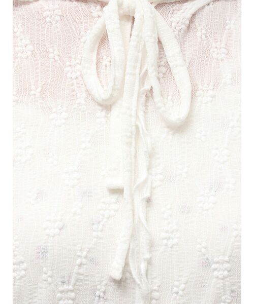 merry jenny(メリージェニー)の「rabbitレースフードtops(Tシャツ/カットソー・レディース・オフホワイト/ミント/アイボリー・FREE)」の9枚目の写真