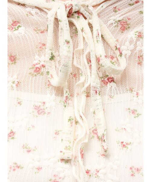 merry jenny(メリージェニー)の「rabbitレースフードtops(Tシャツ/カットソー・レディース・オフホワイト/ミント/アイボリー・FREE)」の7枚目の写真