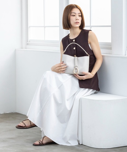 MIAN （ミアン）の「リングモチーフ2wayショルダーバッグ（ショルダーバッグ・レディース・ミント/ライトグレー/ブラック・FREE）」の20枚目の写真