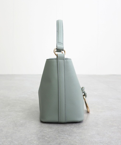 MIAN （ミアン）の「リングモチーフ2wayショルダーバッグ（ショルダーバッグ・レディース・ミント/ライトグレー/ブラック・FREE）」の4枚目の写真