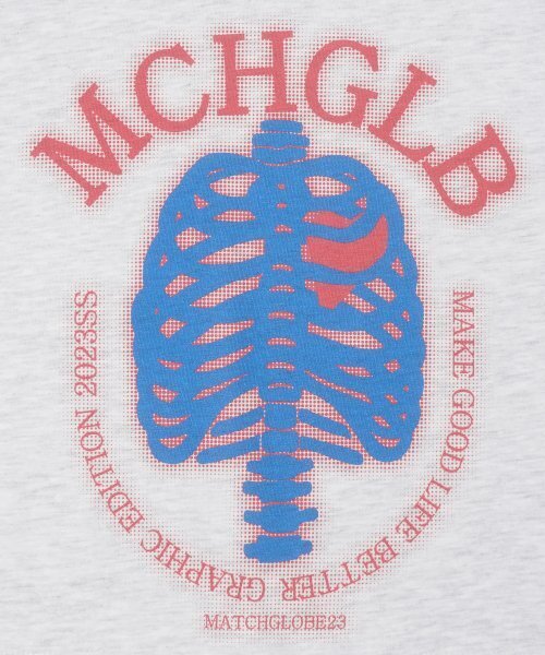 MATCHGLOBE（マッチグローブ）の「インフレイアードボーンズクロップT（メランジ）（Tシャツ/カットソー・レディース・その他・FREE）」の6枚目の写真