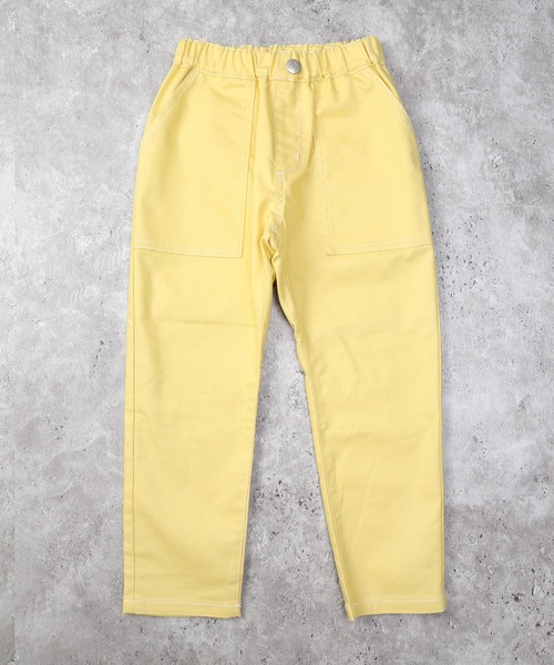 DILASH(ディラッシュ)の「パッチポケット スーパーストレッチパンツ(その他パンツ・キッズ・チャコールグレー/ベージュ/ミント/イエロー・90/100/110/120/130/140/80)」の4枚目の写真
