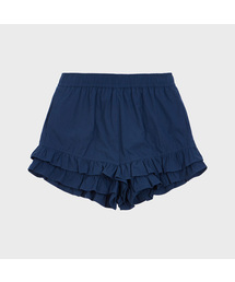 Ruffle Hem Shorts (Navy)